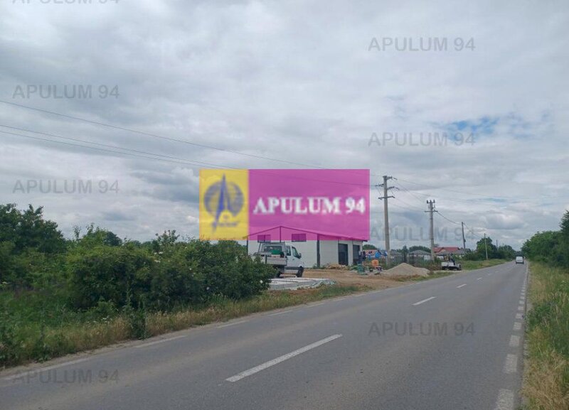 Sabareni, teren 1900 mp, stradal, hala depozitare, productie, comert